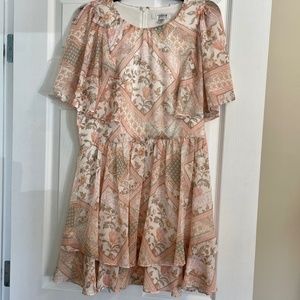 Peachy Floral Dress 10